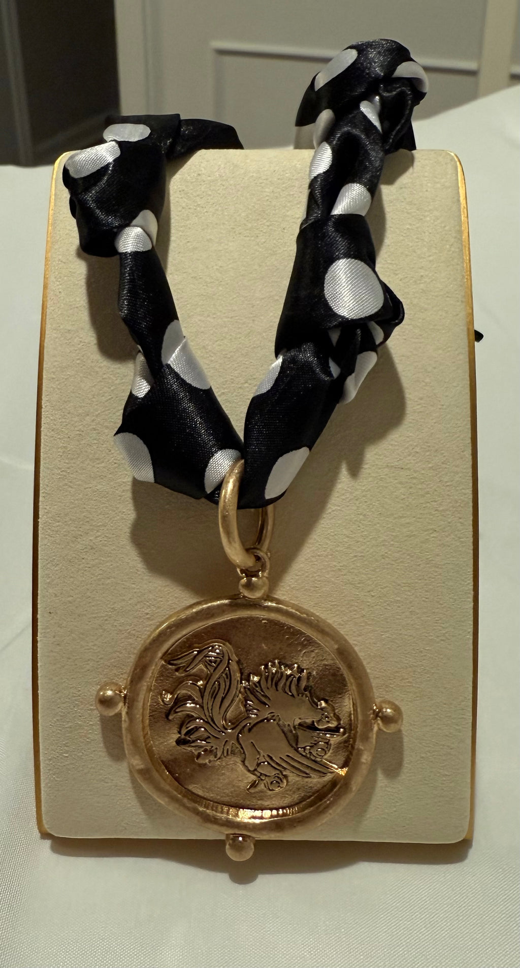 Gamecock Pendant Scarf Necklace