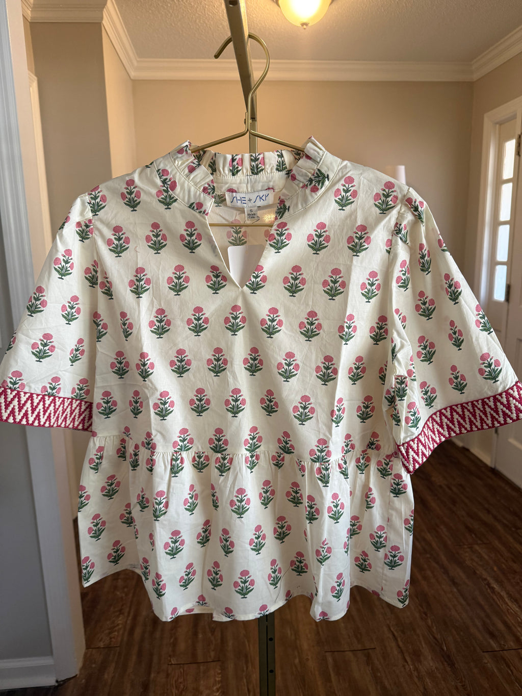 The Sweet Peony Print Top