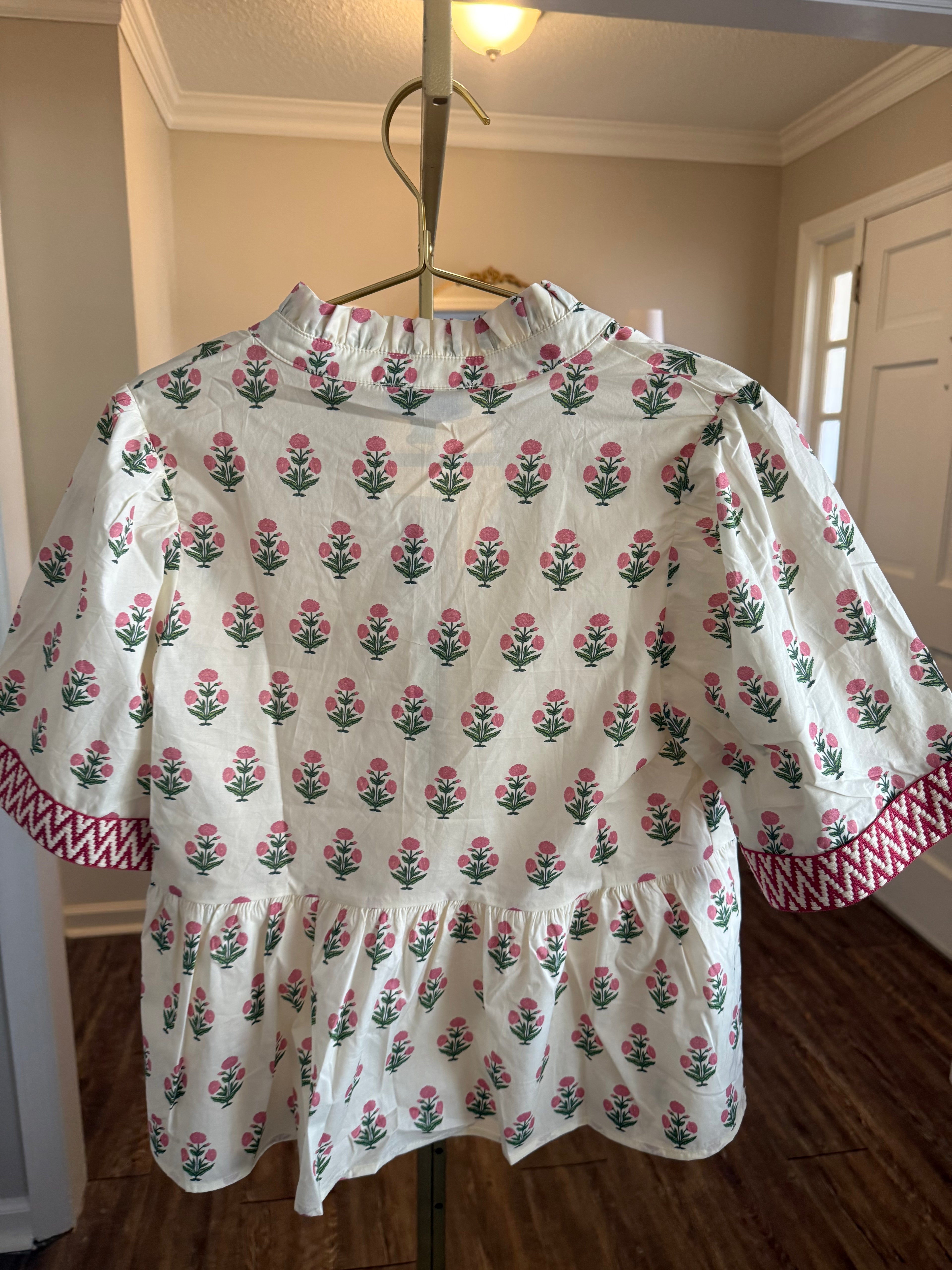 The Sweet Peony Print Top
