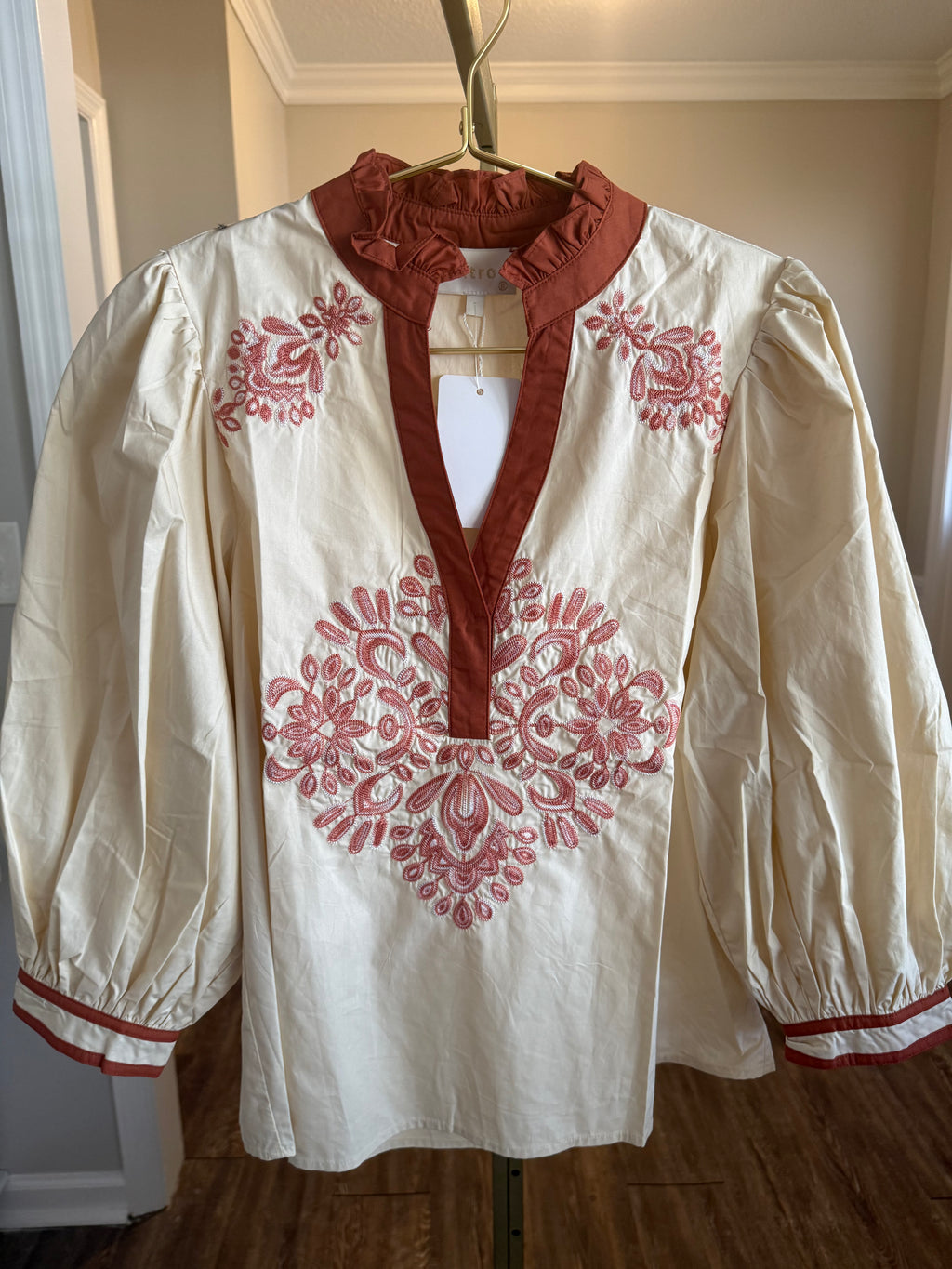 The Ivory Threaded Top