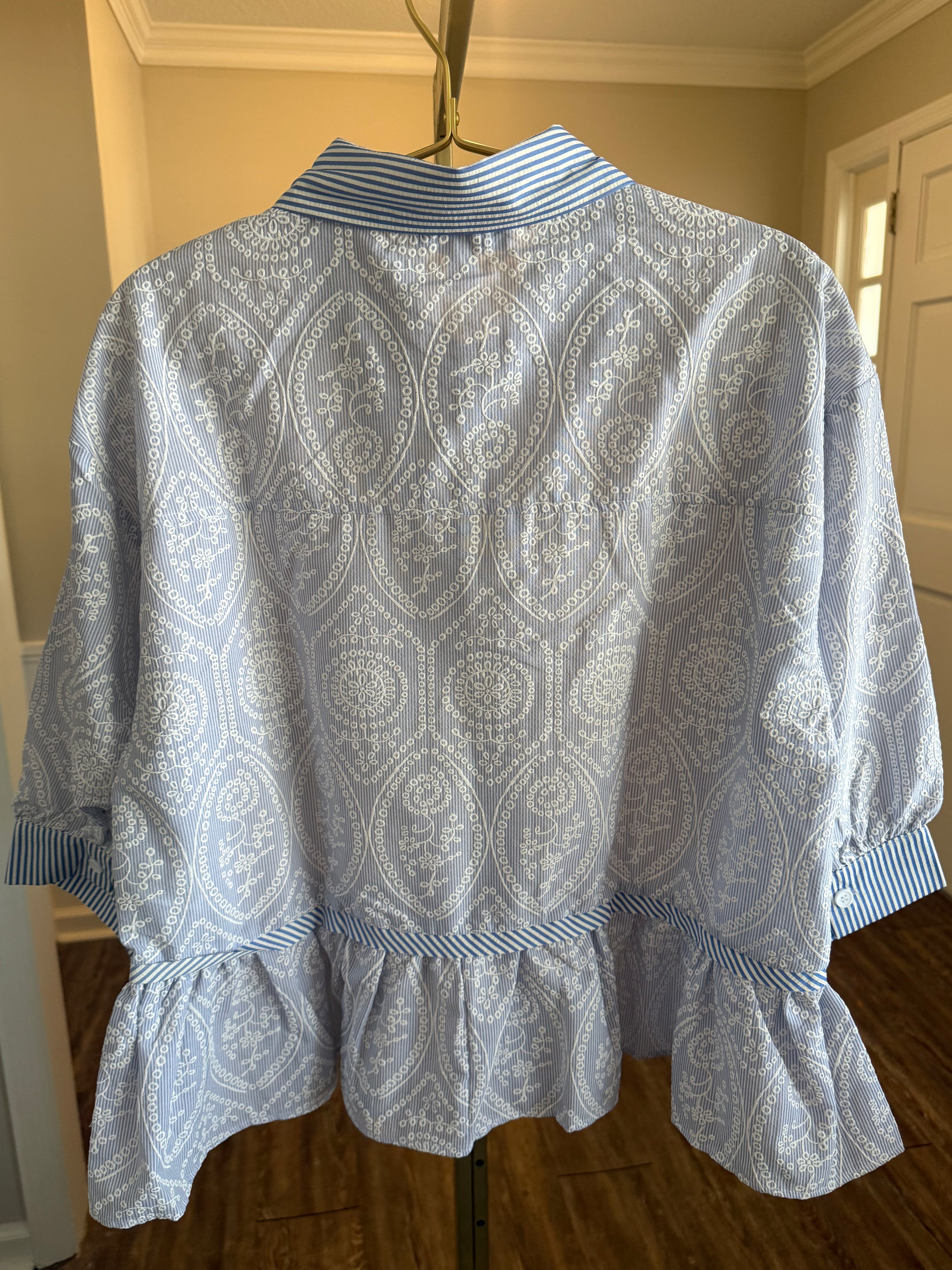 The Blue Harbor Peplum Top