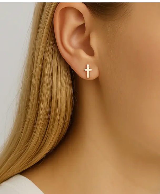 Cross Stud Earrings
