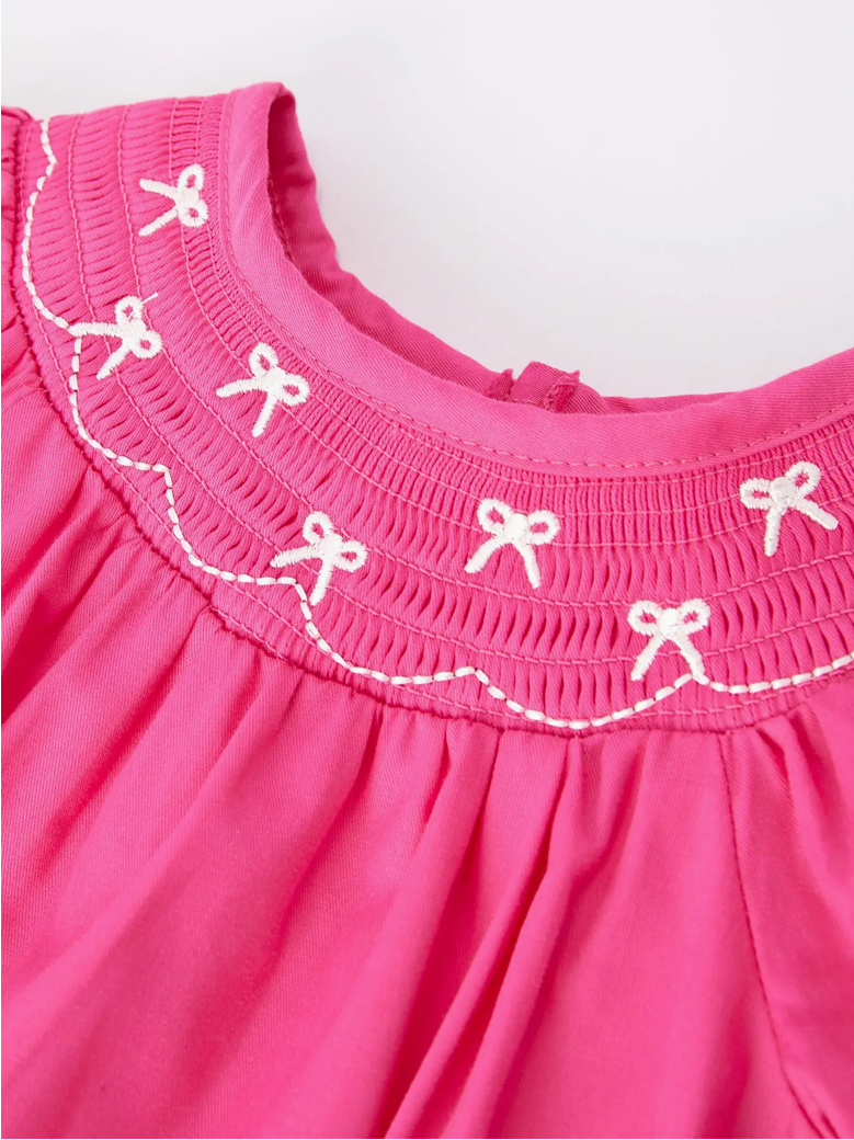 Sweet Bows Smocked Romper