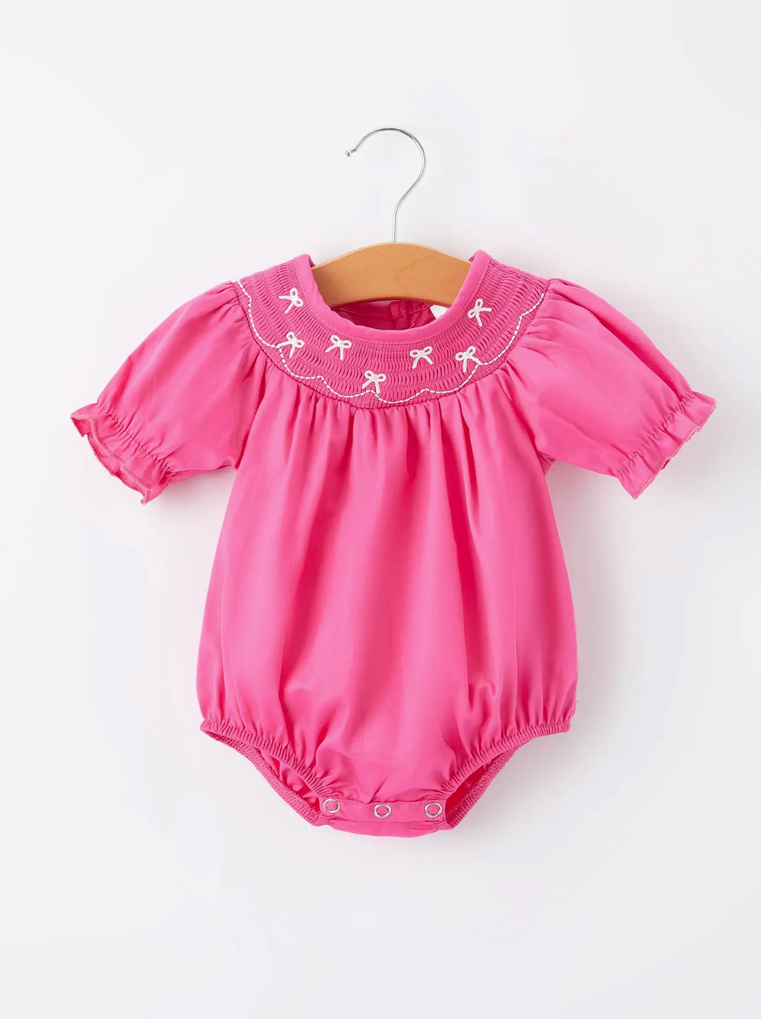 Sweet Bows Smocked Romper