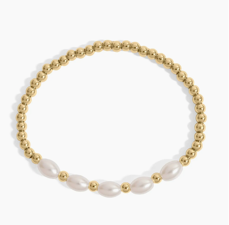 Gold Pearl Bracelet