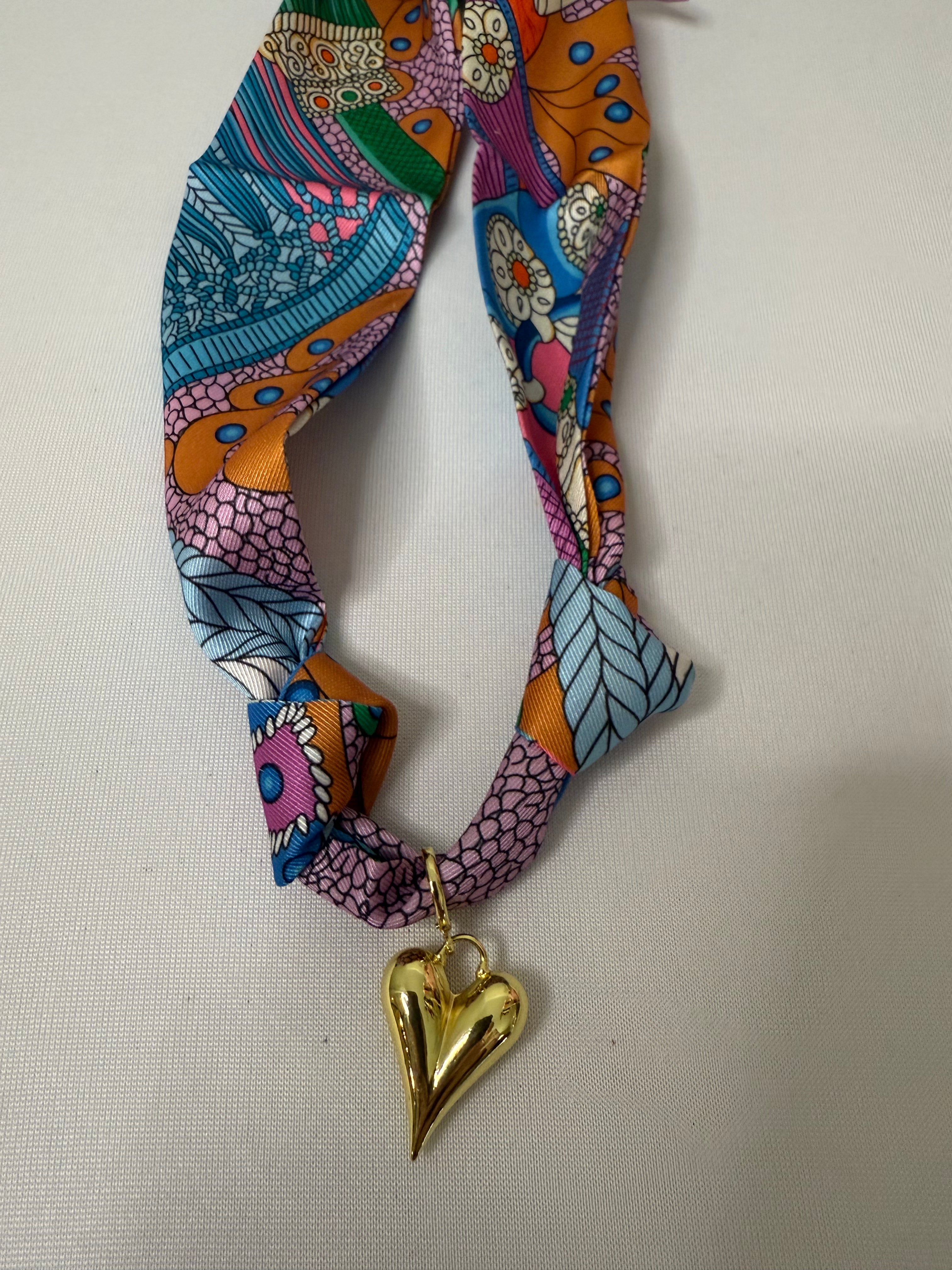 Heart Scarf Necklace