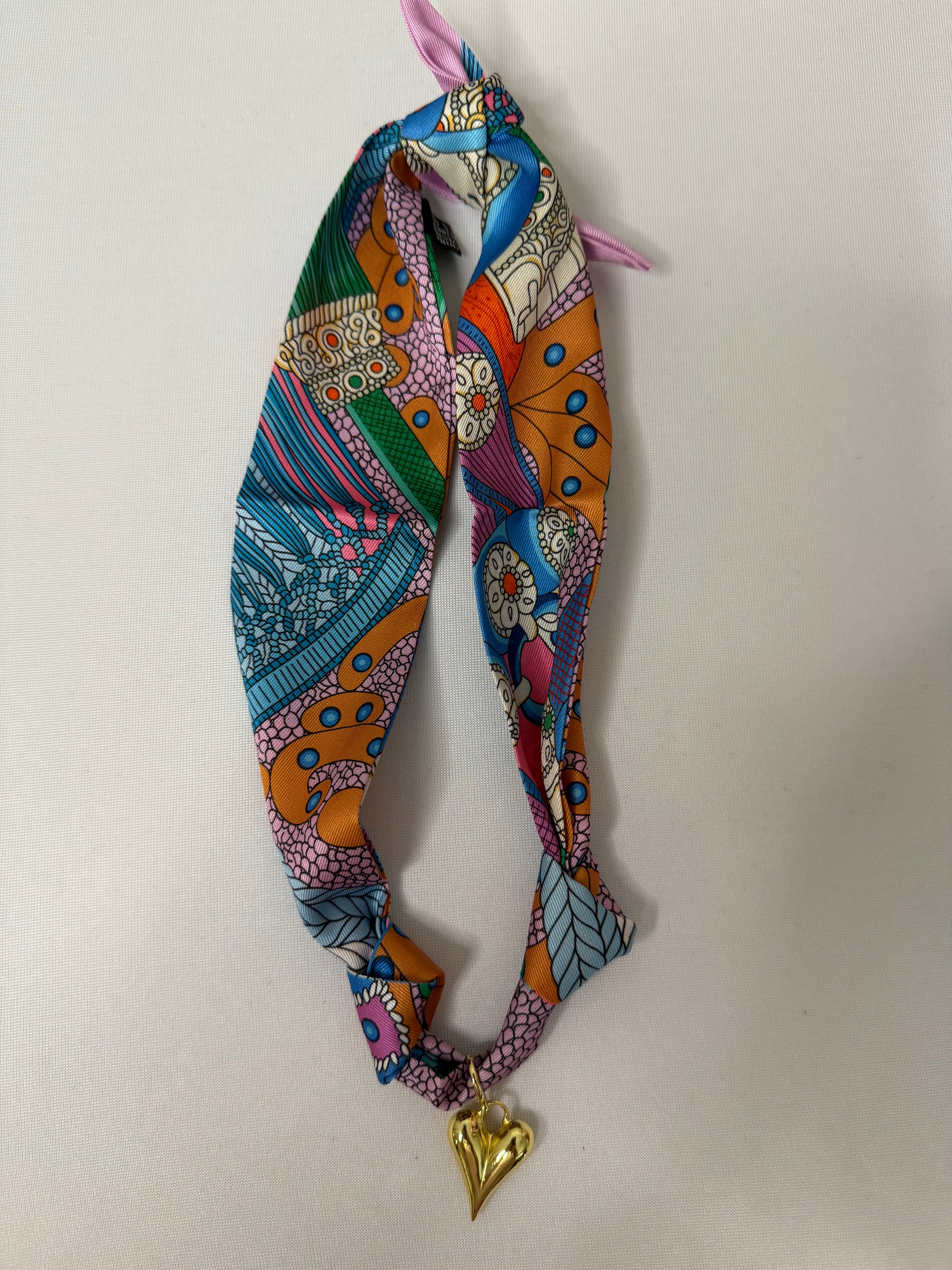 Heart Scarf Necklace