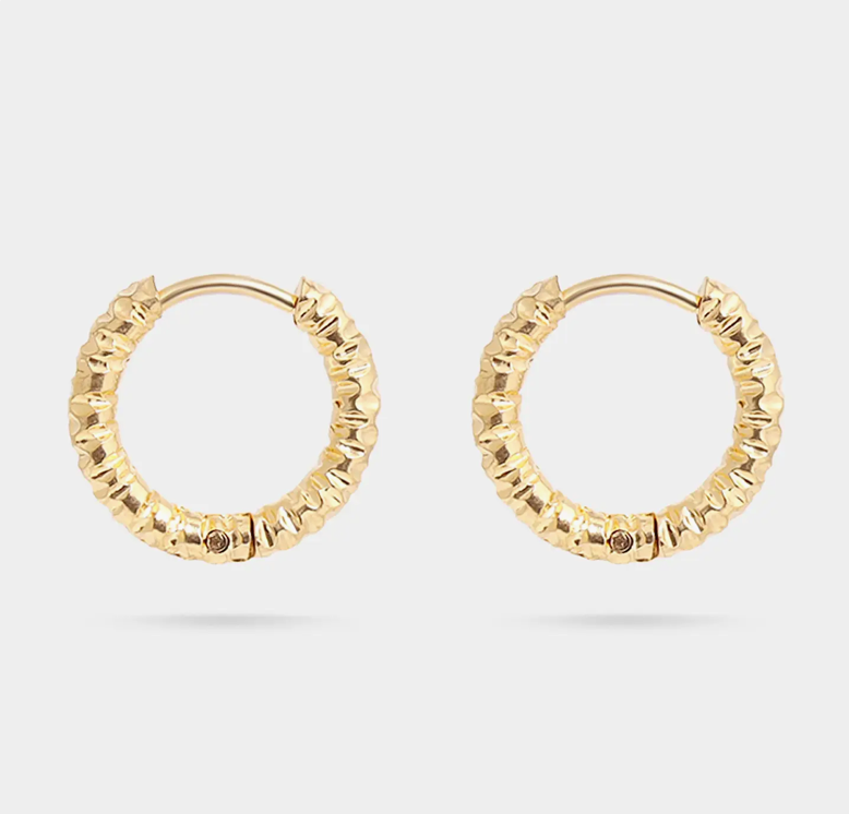 Textured Hoop Earrings