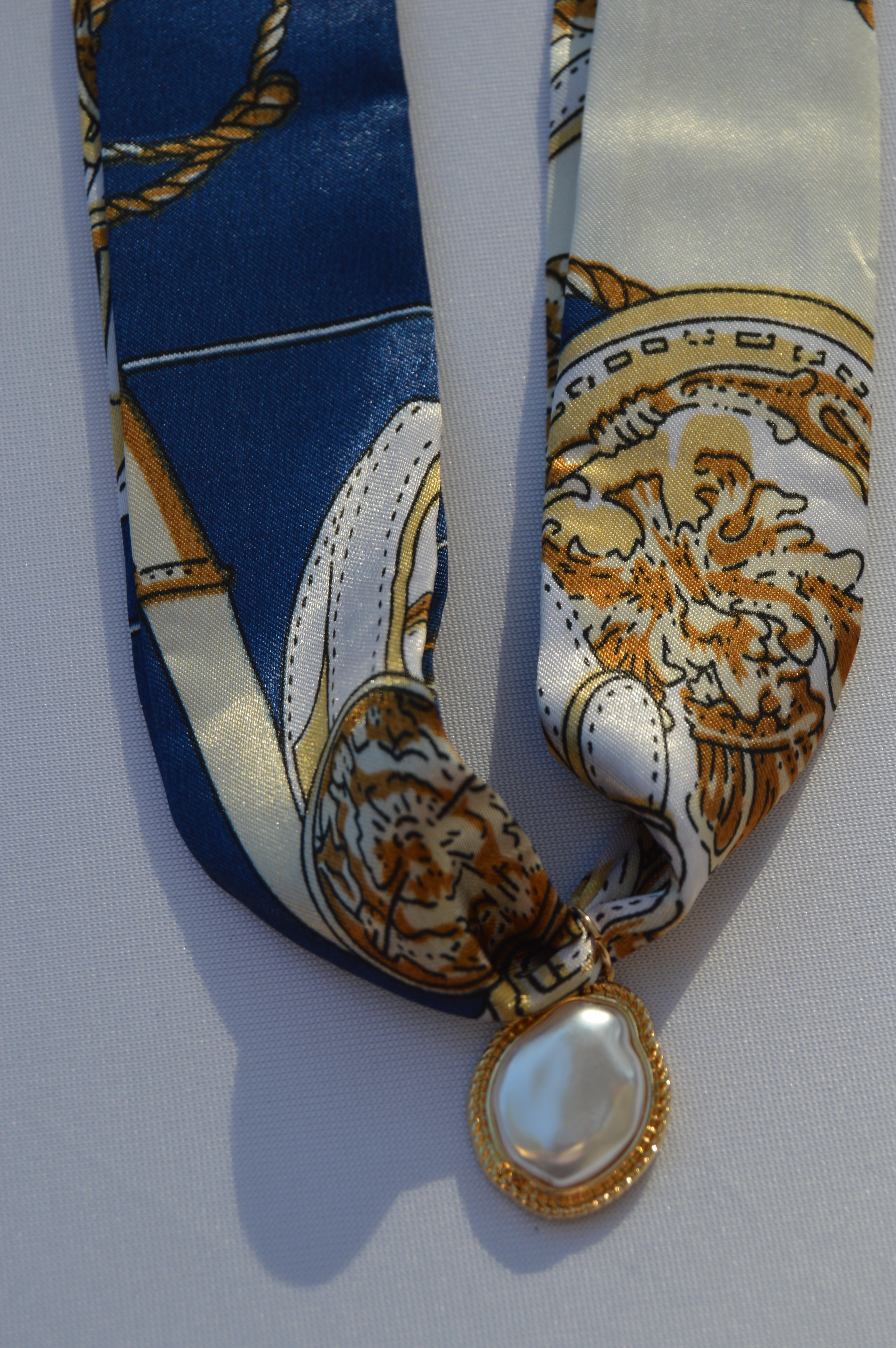 Harbor Pearl Scarf Necklace