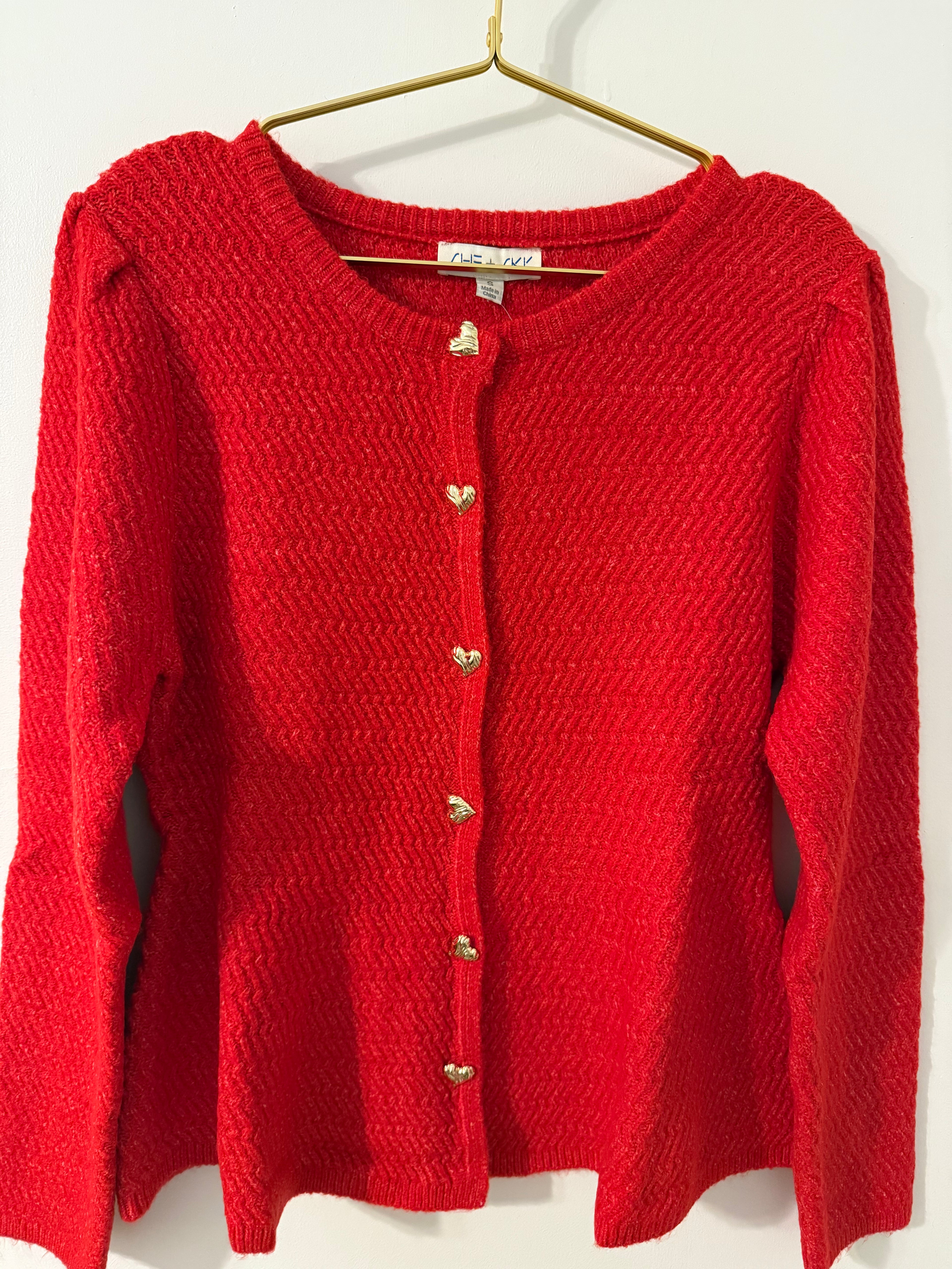 The Sweetheart Button Cardigan