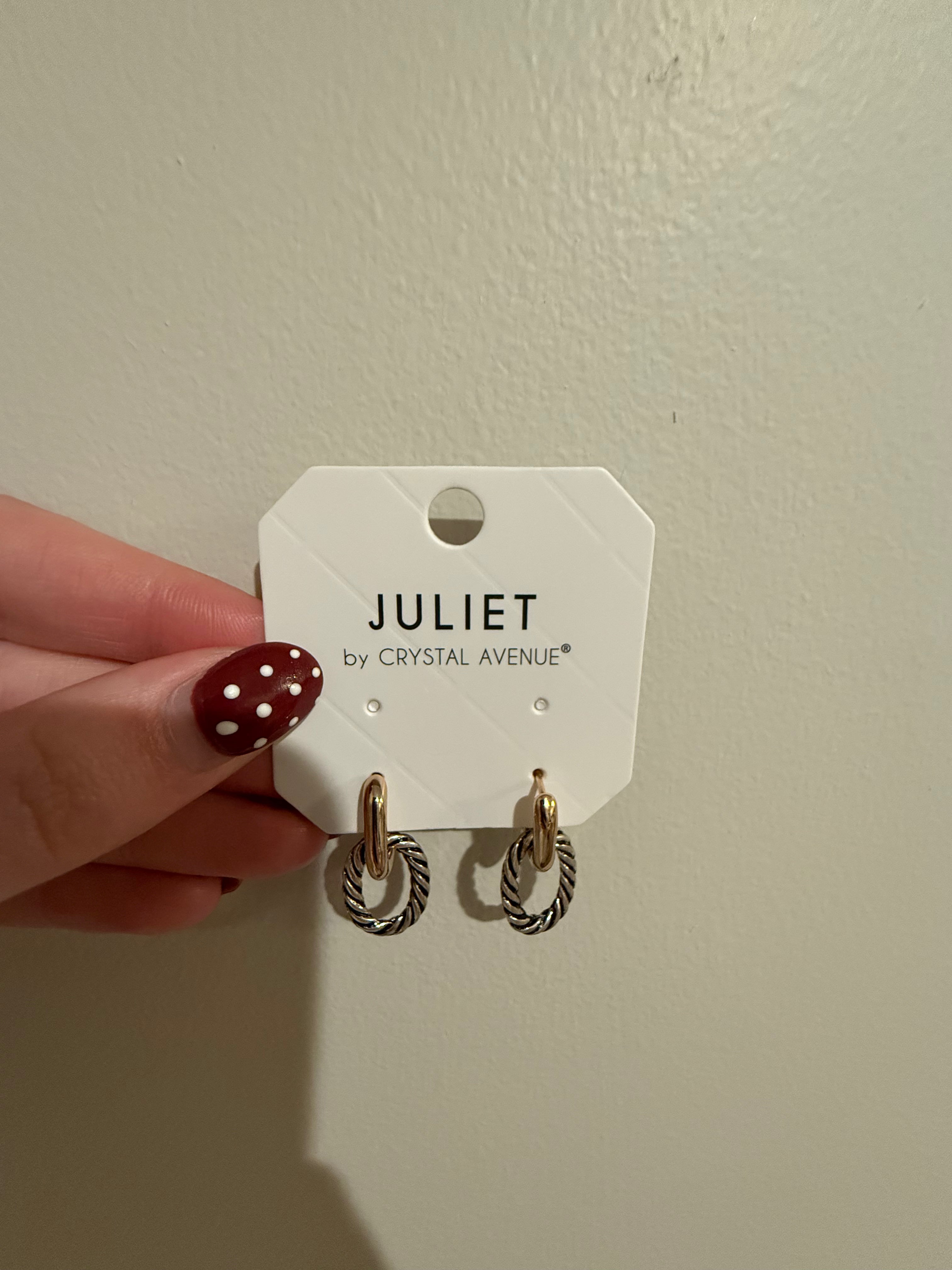 Rope Textured Link Earrings